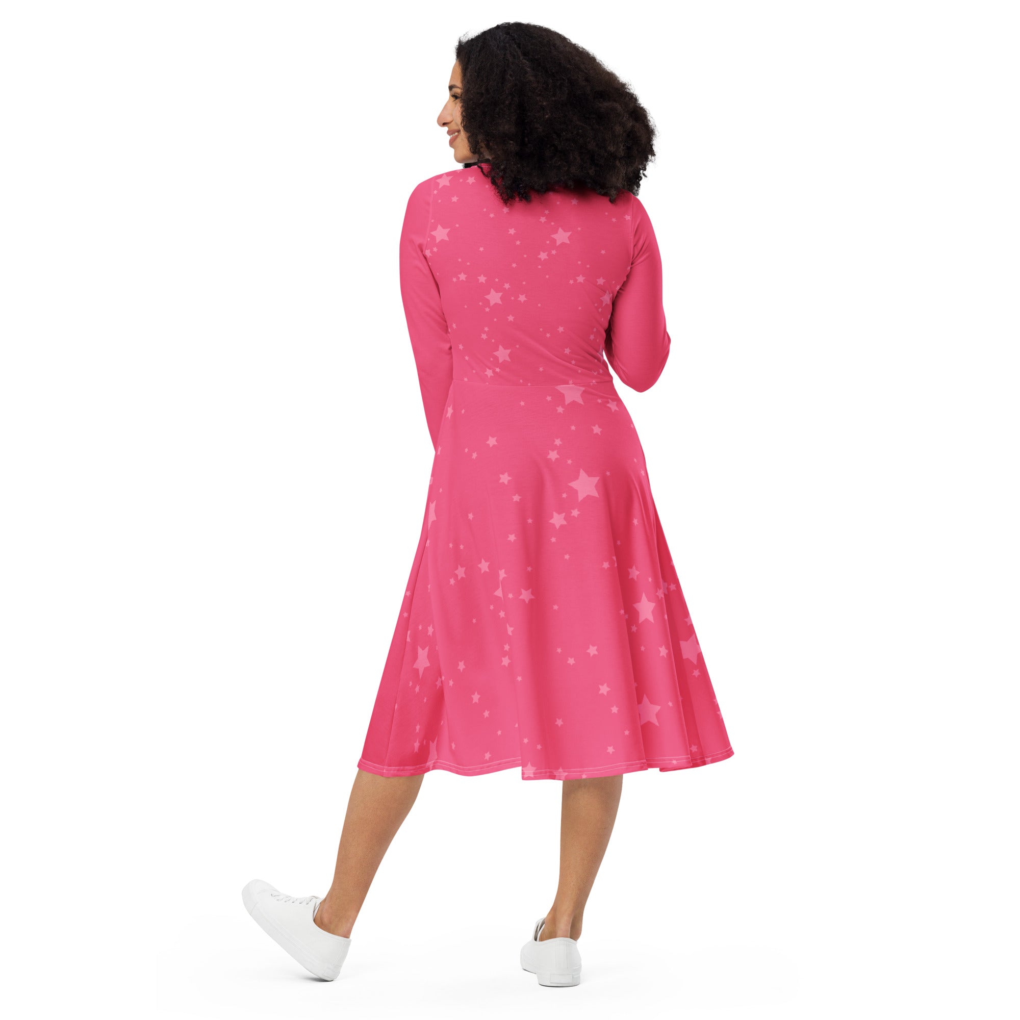 barbie pink midi dress Barbie Pink Double Silk Midi Dress Special Event