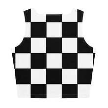 Black and white checkered Crop Top