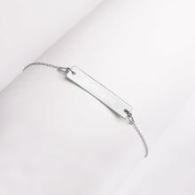 “Brilliant” Engraved Self-Affirmation Bar & Chain Bracelet