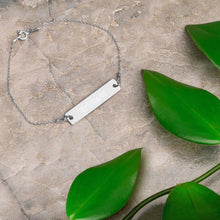 “Brilliant” Engraved Self-Affirmation Bar & Chain Bracelet
