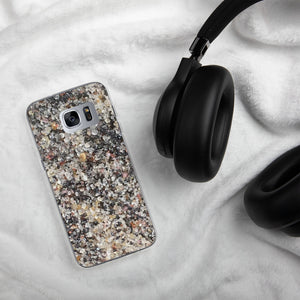 Sand - Black and White Swirl - Samsung phone case
