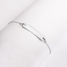 “Ambitious” Engraved Self-Affirmation Bar & Chain Bracelet