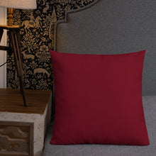 Square & Rectangle Dark Red Premium Pillows (sold separately)