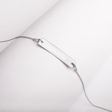 “Lovable” Engraved Self-Affirmation Bar & Chain Necklace